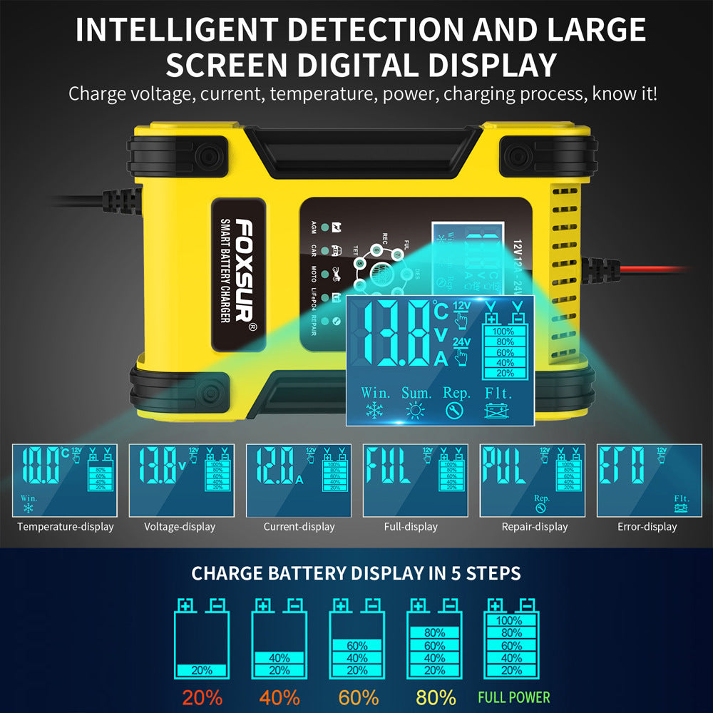 12V 12A-24V 6A SMARTBATTERY CHARGER