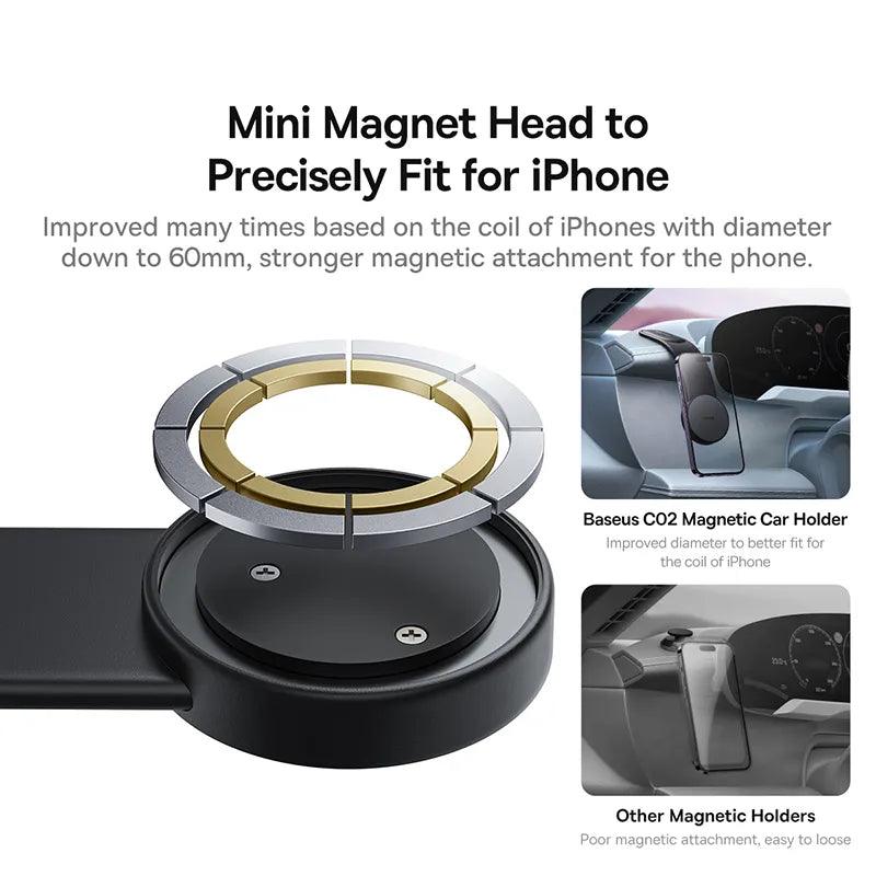 Baseus Bendable 15W Magnetic Wireless Car Charger Phone Mount