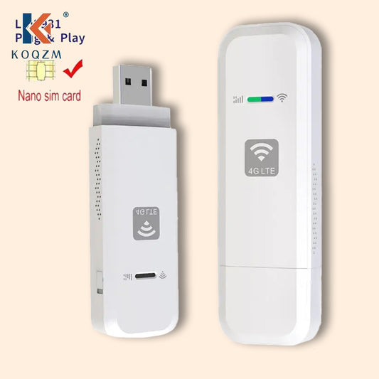 4G Router Nano SIM Card USB Modem Hotspot, WIFI Dongle