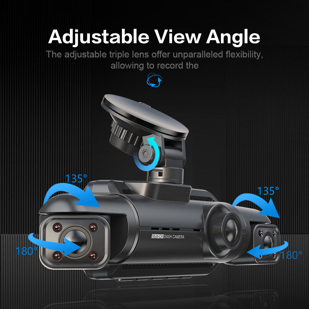 360°Auto Video Recorder with Night Vision WiFi Support 256GB