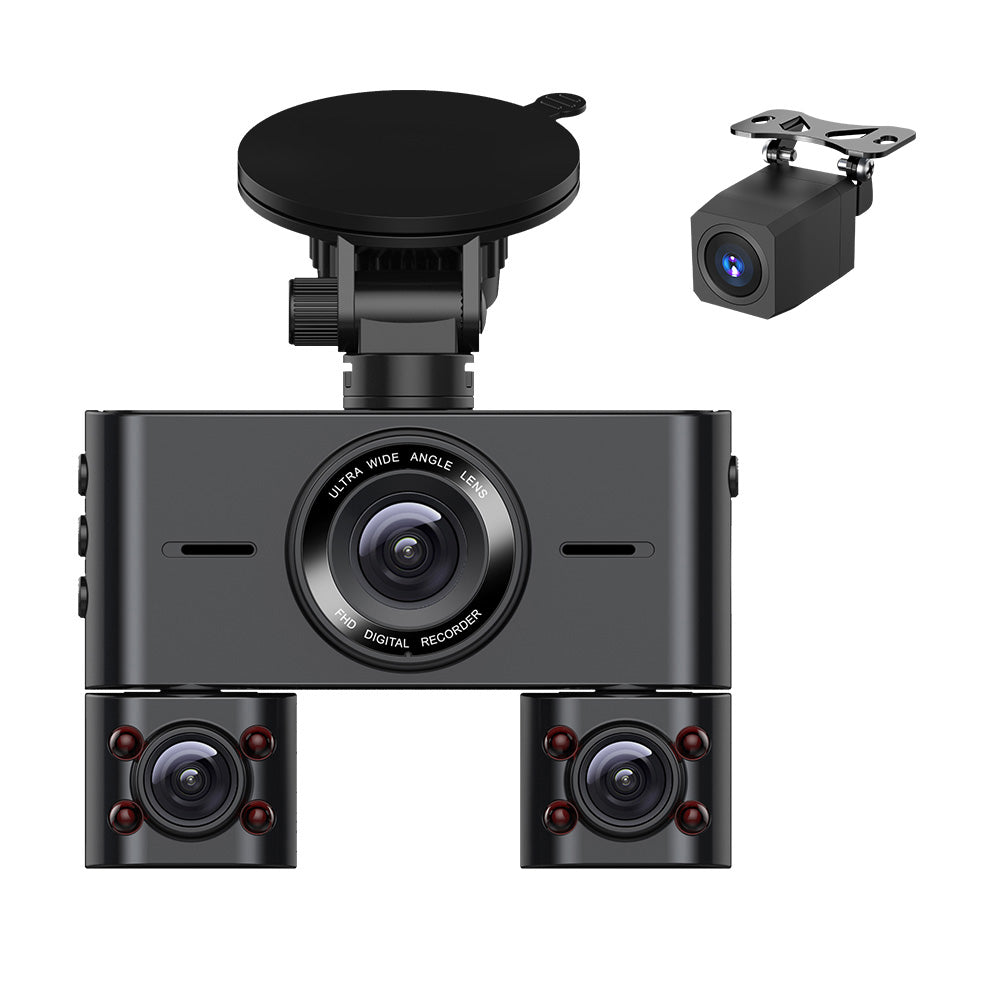 V7PRO 3 Channel Dash Cam with 5GHz WiFi GPS, 4K Car Camera