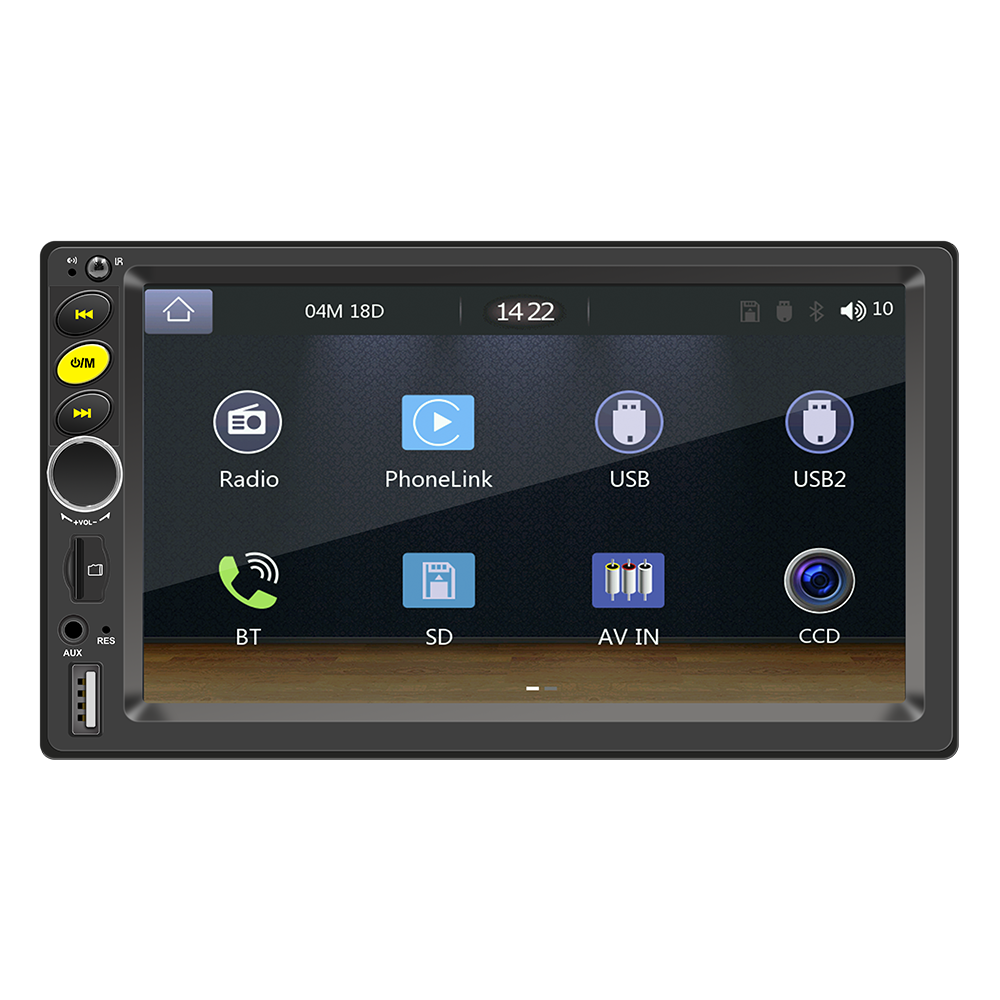 F720C 7 Inch Universal 2 Din Car Radio Stereo Android Auto Multimedi Carplay