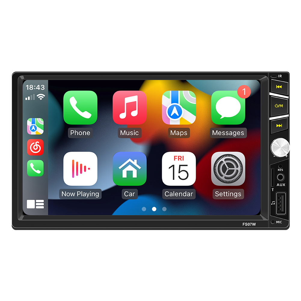 FS07W Wireless Carplay Auto Bluetooth Radio 7'' Touch Screen Car MP5 Multimedia Player 2 Din Carplay Universal