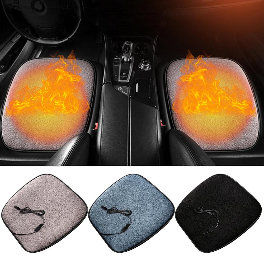 5V 12W USB Heating Cushion Car Heating Pad Seat Heater Vehicle Cushion Car Seat Heating Winter Warmer Car Accessories